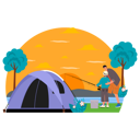 پیش‌نمایش فایل father-and-son-fishing-on-camping-6342410 از پک اردو
