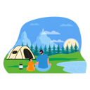 پیش‌نمایش فایل father-and-son-on-adventure-camping-6342385 از پک اردو
