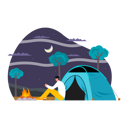 پیش‌نمایش فایل man-sitting-near-campfire-6342423 از پک اردو