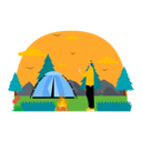 پیش‌نمایش فایل man-standing-near-campfire-with-drinking-hot-drink-6342413 از پک اردو