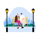 پیش‌نمایش فایل aged-couple-sitting-in-park-6400723 از پک فعالیت اجتماعی