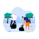 پیش‌نمایش فایل volunteers-collecting-garbage-6400754 از پک فعالیت اجتماعی