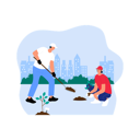 پیش‌نمایش فایل volunteers-plating-tree-6400753 از پک فعالیت اجتماعی