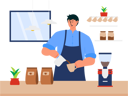 پیش‌نمایش فایل barista-making-coffee-in-cafe-6427307 از پک کارگر