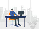 پیش‌نمایش فایل businessman-working-on-computer-6427331 از پک کارگر