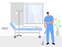 پیش‌نمایش فایل cleaning-worker-clean-hospital-room-6427299 از پک کارگر
