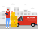 پیش‌نمایش فایل delivery-man-with-parcel-6427319 از پک کارگر