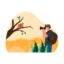 پیش‌نمایش فایل bird-watcher-6432551 از پک پرنده نگری