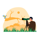 پیش‌نمایش فایل boy-birdwatcher-6432557 از پک پرنده نگری