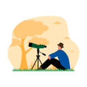 پیش‌نمایش فایل boy-doing-bird-watching-6432533 از پک پرنده نگری