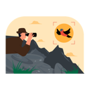 پیش‌نمایش فایل boy-doing-bird-watching-6432555 از پک پرنده نگری