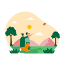 پیش‌نمایش فایل couple-doing-bird-watching-6432571 از پک پرنده نگری