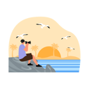 پیش‌نمایش فایل male-birdwatcher-6432544 از پک پرنده نگری