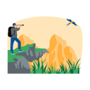 پیش‌نمایش فایل man-doing-bird-watch-6432548 از پک پرنده نگری