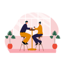 پیش‌نمایش فایل couple-having-coffee-together-6456078 از پک کافی شاپ