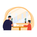 پیش‌نمایش فایل father-having-coffee-with-daughter-6456074 از پک کافی شاپ