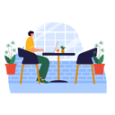 پیش‌نمایش فایل female-freelancer-working-at-cafe-6456079 از پک کافی شاپ