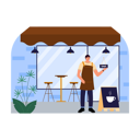 پیش‌نمایش فایل male-barista-waiting-for-customer-6456058 از پک کافی شاپ