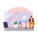 پیش‌نمایش فایل man-sitting-outside-coffee-shop-6456084 از پک کافی شاپ