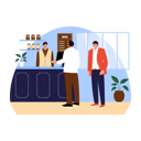 پیش‌نمایش فایل man-standing-in-queue-at-coffee-shop-6456085 از پک کافی شاپ