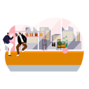 پیش‌نمایش فایل men-talking-while-sitting-at-cafe-6456066 از پک کافی شاپ