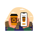 پیش‌نمایش فایل paying-for-coffee-via-mobile-app-6456071 از پک کافی شاپ