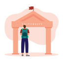 پیش‌نمایش فایل student-standing-on-university-gate-6503048 از پک دانشگاه