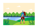 پیش‌نمایش فایل male-tourist-walking-with-backpack-6763012 از پک سفر تعطیلات