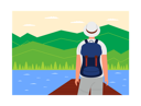 پیش‌نمایش فایل man-enjoying-sightseeing-6762986 از پک سفر تعطیلات