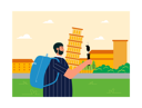 پیش‌نمایش فایل man-vlogging-at-leaning-tower-of-pisa-6763017 از پک سفر تعطیلات