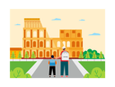 پیش‌نمایش فایل son-travelling-to-rome-with-father-6763015 از پک سفر تعطیلات