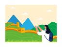 پیش‌نمایش فایل woman-clicking-pictures-of-great-wall-of-china-6763003 از پک سفر تعطیلات