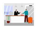 پیش‌نمایش فایل hotel-receptionist-6803079 از پک هتل و اقامتگاه
