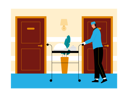 پیش‌نمایش فایل hotel-worker-serving-food-to-rooms-6803075 از پک هتل و اقامتگاه