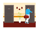 پیش‌نمایش فایل man-entering-hotel-room-6803081 از پک هتل و اقامتگاه