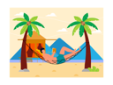 پیش‌نمایش فایل man-relaxing-on-hammock-6803065 از پک هتل و اقامتگاه