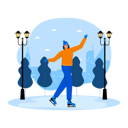پیش‌نمایش فایل a-young-girl-enjoying-skating-in-winter-season-6849729 از پک زمستان