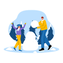 پیش‌نمایش فایل father-and-daughter-making-snowman-6849747 از پک زمستان