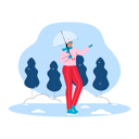 پیش‌نمایش فایل girl-enjoying-snow-rain-6849756 از پک زمستان