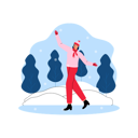 پیش‌نمایش فایل girl-playing-with-snowball-6849760 از پک زمستان