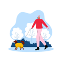 پیش‌نمایش فایل girl-walking-outside-with-puppy-in-winter-6849766 از پک زمستان