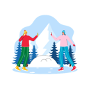 پیش‌نمایش فایل girls-enjoying-snow-6849771 از پک زمستان