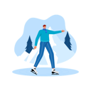 پیش‌نمایش فایل man-enjoying-ice-skating-6849770 از پک زمستان