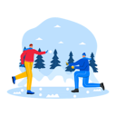 پیش‌نمایش فایل people-enjoying-snowball-6849732 از پک زمستان