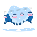 پیش‌نمایش فایل snow-forest-cable-car-6849736 از پک زمستان