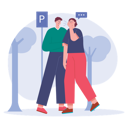 پیش‌نمایش فایل couple-communication-in-park-6990518 از پک ارتباطات