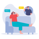 پیش‌نمایش فایل couple-talking-on-mobile-6990548 از پک ارتباطات