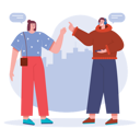 پیش‌نمایش فایل friend-conversation-each-other-6990549 از پک ارتباطات