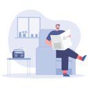 پیش‌نمایش فایل man-reading-newspaper-6990541 از پک ارتباطات
