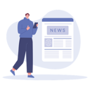 پیش‌نمایش فایل man-watch-news-on-phone-6990514 از پک ارتباطات
